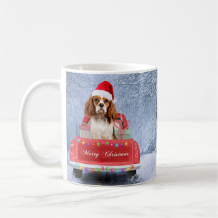 Mug Cavalier King Charles Spaniel Chien neige noël