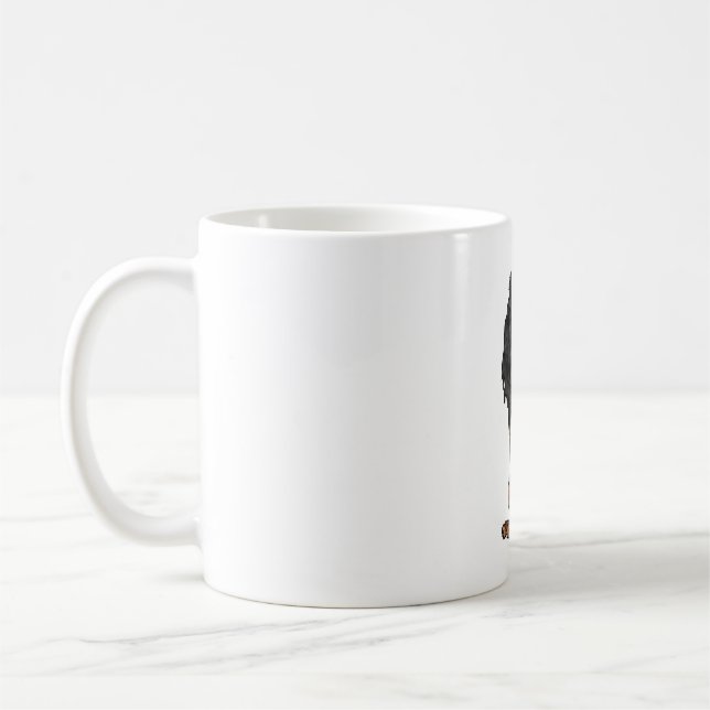 Mug Cavalier King Charles Spaniel - Noir et Tan (Gauche)