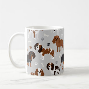 Mug Cavalier King Charles Spaniel Paws and Bones