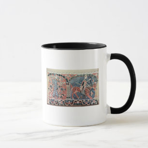 Mug Cavalier normand sur un cheval pie