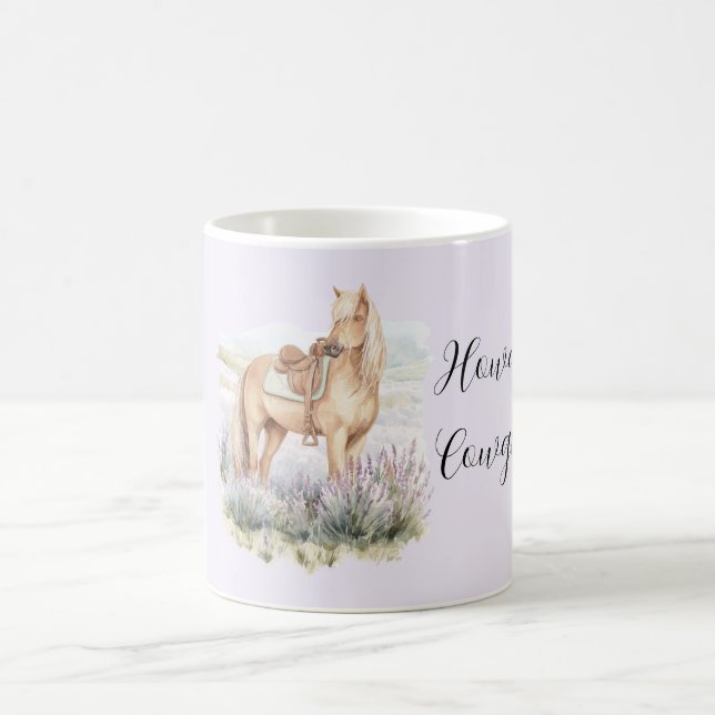 Mug Cavalière Fleur Lavande Salut (Centre)