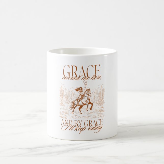 Mug Cavalière occidentale Grace Grace m'a amenée ici (Centre)