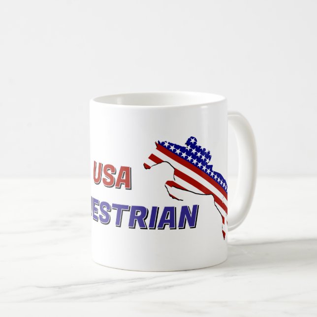 Mug Cavalière Patriotique des États-Unis (Devant droit)