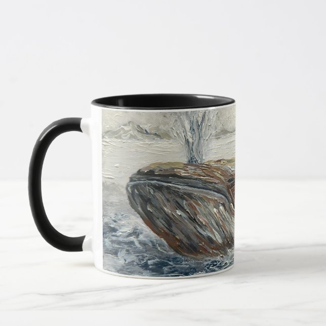 Mug Cavaliers des baleines Fantaisie baleine et pingou (Gauche)