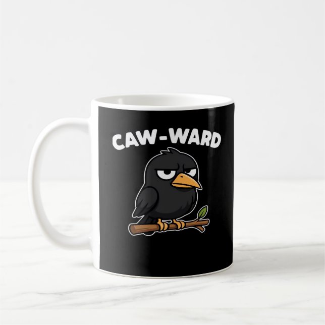 Mug Caw-Ward Funny Quote (Gauche)