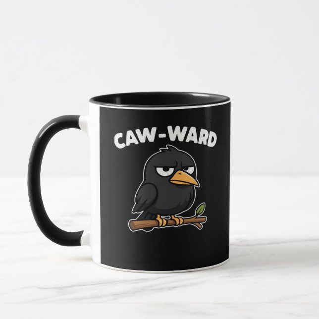 Mug Caw-Ward Funny Quote (Gauche)