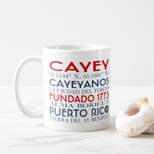 Mug Cayey, Porto Rico (Avec donut)