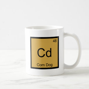Mug Cd - Chien de Maïs Funny Chimie Élément Symbole Te