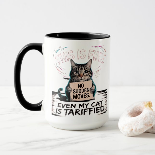 Mug Ce Chat, C'est Très Bien – Humour des Fêtes avec u (Avec donut)