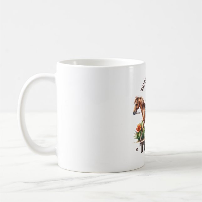 Mug Ce Cheval Cowgirl n'est pas Texas (Gauche)