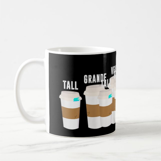 Mug Ce drôle de t-shirt sensibilisation sur l'autisme  (Gauche)