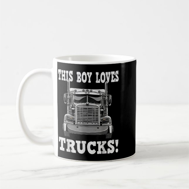 Mug Ce garçon aime les camions (Gauche)