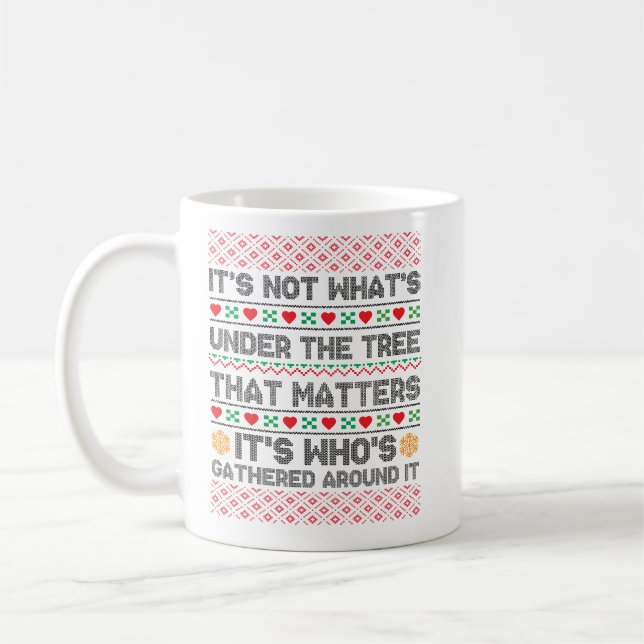Mug Ce n’est pas ce qui se passe sous | Joyeux Noël (Gauche)
