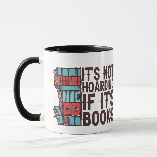 Mug Ce n'est pas de l'accumulation si c'est des livres (Gauche)