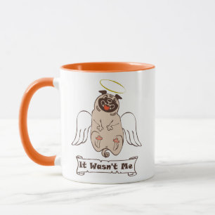 Mug Ce n'était pas moi ange carlin drôle citation Coff
