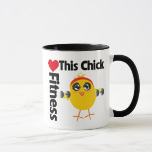 Mug Ce poussin aime la forme physique