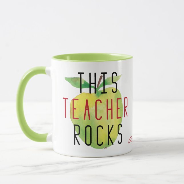 Mug Ce Professeur Rocks personnalisé (Gauche)