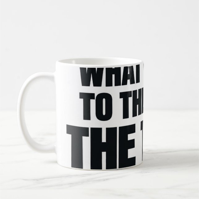 Mug Ce Que J'Apporte À La Table C'Est La Table Drôle (Gauche)