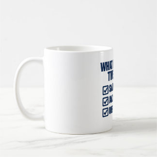 Mug Ce que j'apporte à la table Snacks Anxiété Faits
