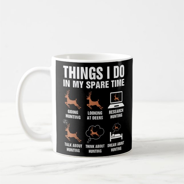 Mug Ce Que Je Fais Dans Mon Temps De Secours Deers Drô (Gauche)