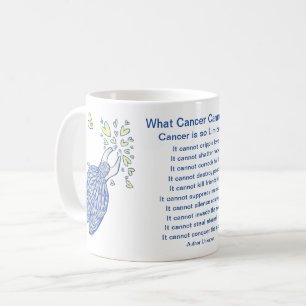 Mug Ce que le cancer ne peut pas faire Poème Angel Cof
