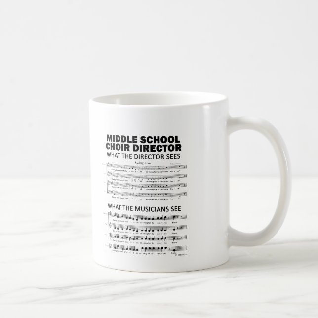 Mug Ce que voit la chorale du collège (Droite)