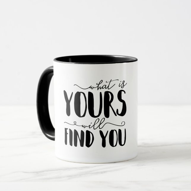 Mug Ce Que Vous Trouverez Vous Typographie (Devant gauche)
