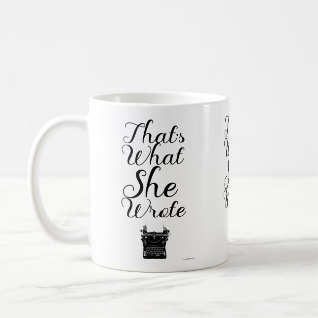 Mug Ce Qu'Elle A Écrit Fun Femme Author Motto (Gauche)