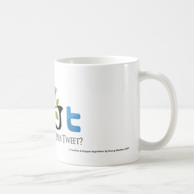 Mug "Ce qui bip de Jésus" aucune bulle de la parole (Droite)