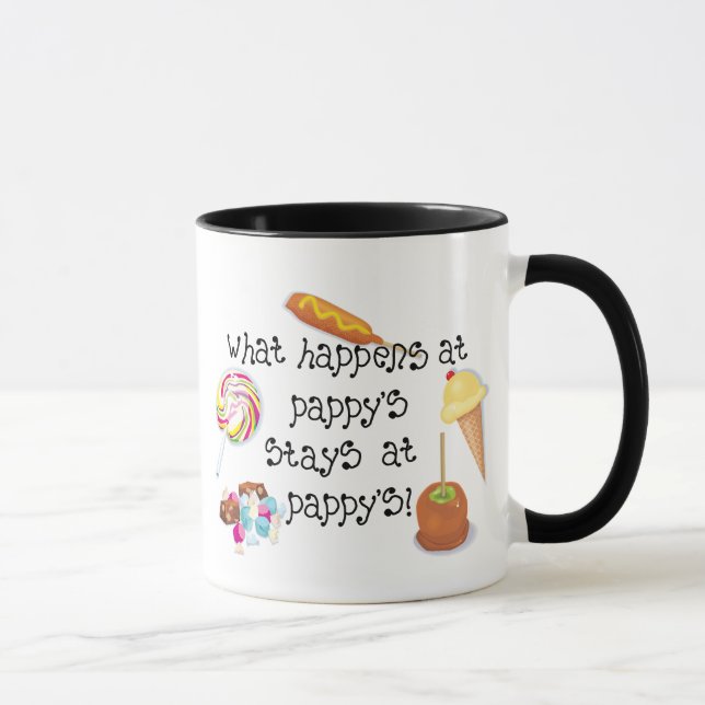 Mug Ce qui se produit aux SÉJOURS de Pappy chez Pappy (Droite)