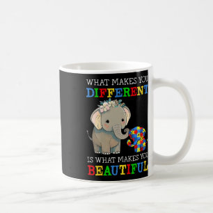 Mug Ce qui vous rend différents Elephant Maman Autisme