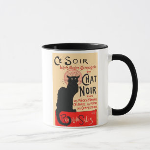 Mug Ce Soir Le Conversation Noir, Théophile Steinlen