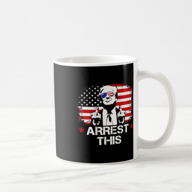 Mug Ce Trump porte le drapeau américain pro-Trump (sur (Droite)