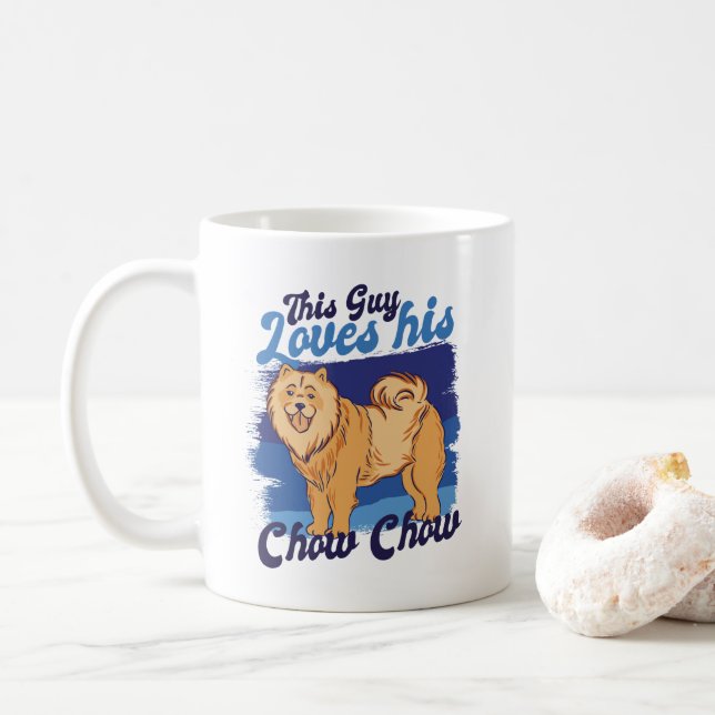 MUG CE TYPE AIME SON CHOW CHOW (Avec donut)