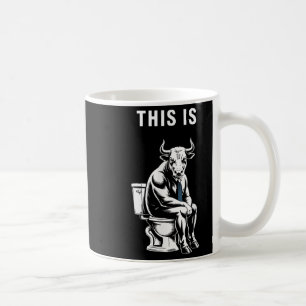Mug Ceci Est Bullsht Funny Bull Toilet Humoristique Va