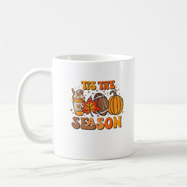 Mug Ceci Saison Citrouille Leaf Latte Automne Aesthéti (Gauche)