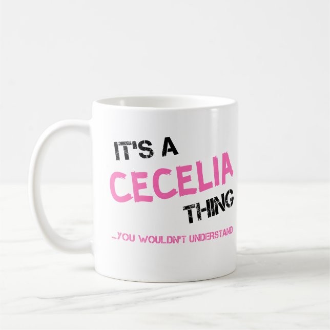 Mug Cecilia ce que tu ne comprendrais pas T-shirt (Gauche)