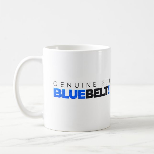 Mug Ceinture Bleue BJJ authentique (Jiu Jitsu Brésilie (Gauche)