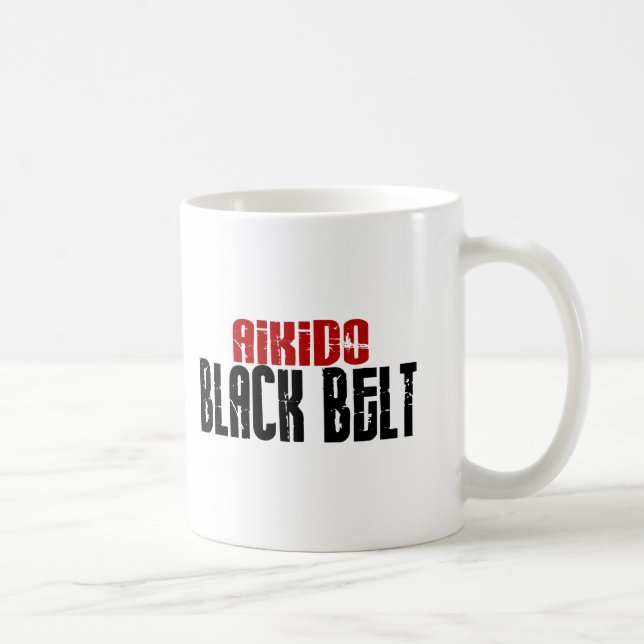 Mug Ceinture noire d'Aikido (Droite)