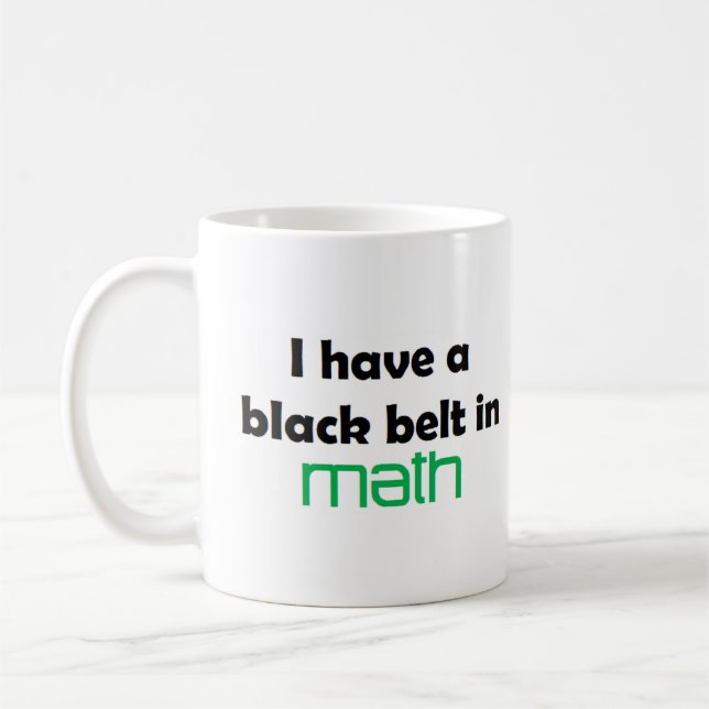 Mug Ceinture noire de maths (Gauche)