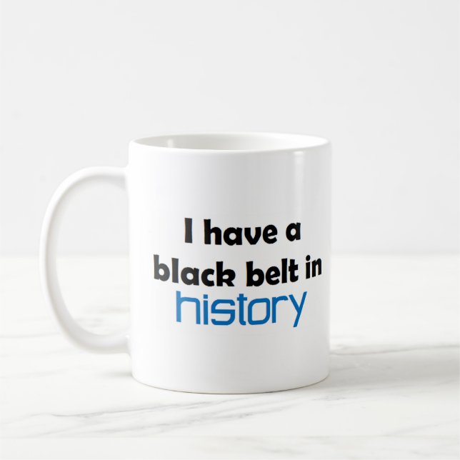 Mug Ceinture noire d'histoire (Gauche)