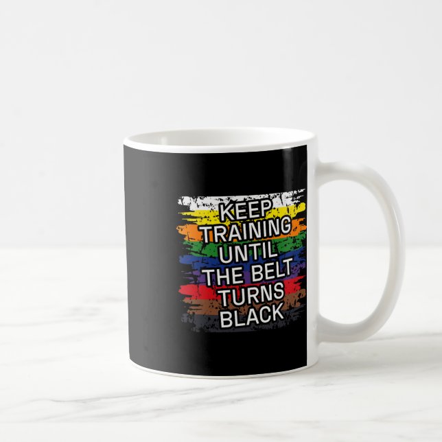 Mug Ceinture noire Garder l'entraînement Karate d'art  (Droite)