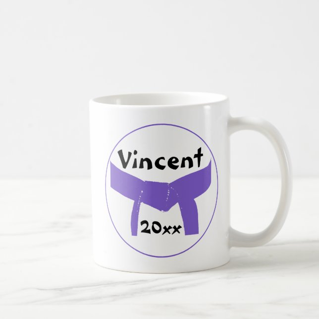 Mug Ceinture violette des arts martiaux (Droite)