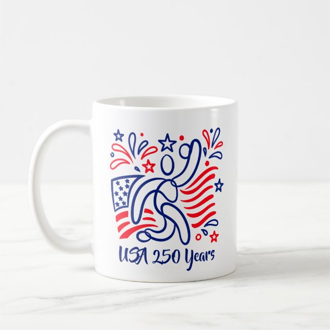 Mug célébrant le 250e anniversaire de l'Amérique (Gauche)