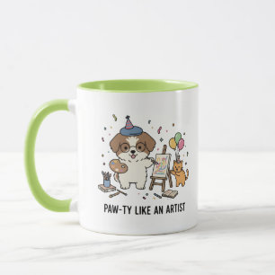 Mug Célébration d'anniversaire d'un chien Beagle drôle