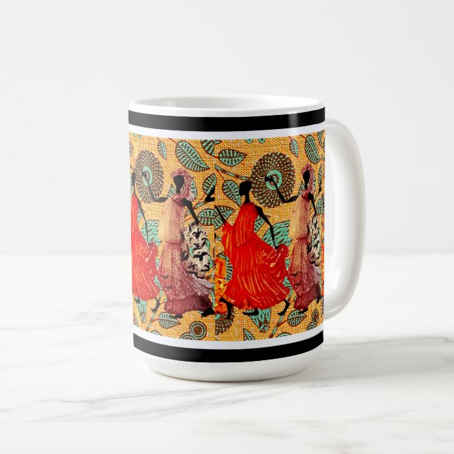 Mug Célébration de Kwanzaa • Danse Afrocentrique  (Devant droit)