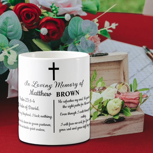 Mug Célébration de la vie Verset de la Bible Souvenir  (Créateur téléchargé)