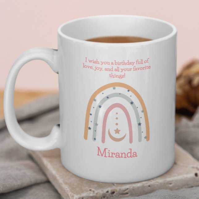 Mug Célébration de l'Anniversaire de enfant Boho de l' (Créateur téléchargé)