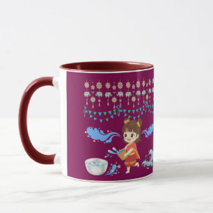 Mug Célébration de l'eau cristalline magenta