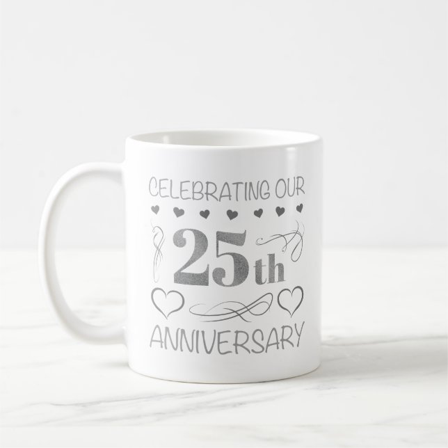 Mug Célébration de notre 25e anniversaire (Gauche)
